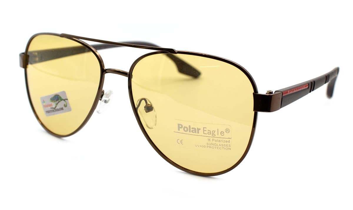 Фотохромні окуляри з поляризацією Polar Eagle PE8435-C2 Photochromic, бронзові
