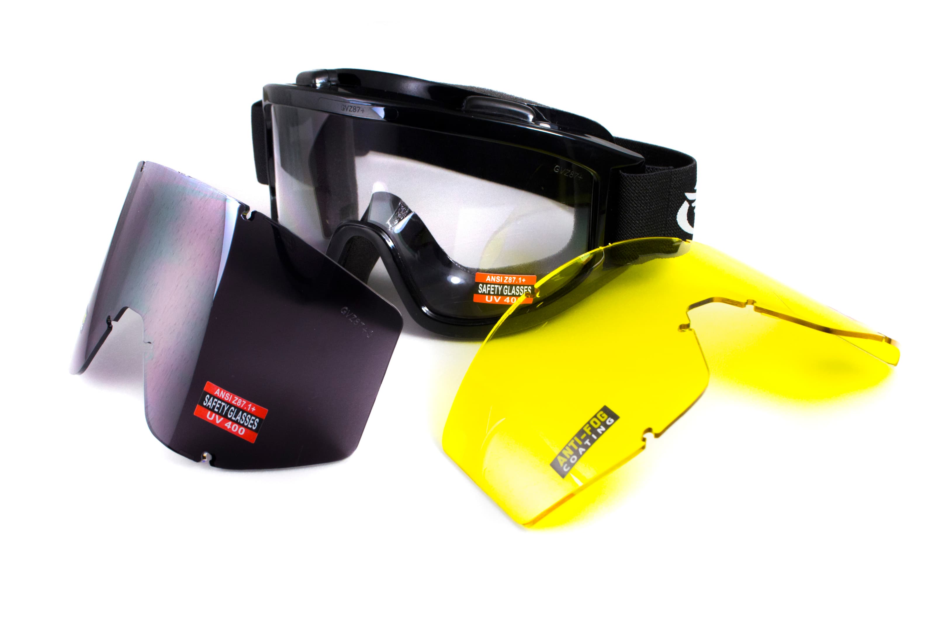 Захисні окуляри Global Vision Wind-Shield 3 lens KIT Anti-Fog, три змінних лінзи