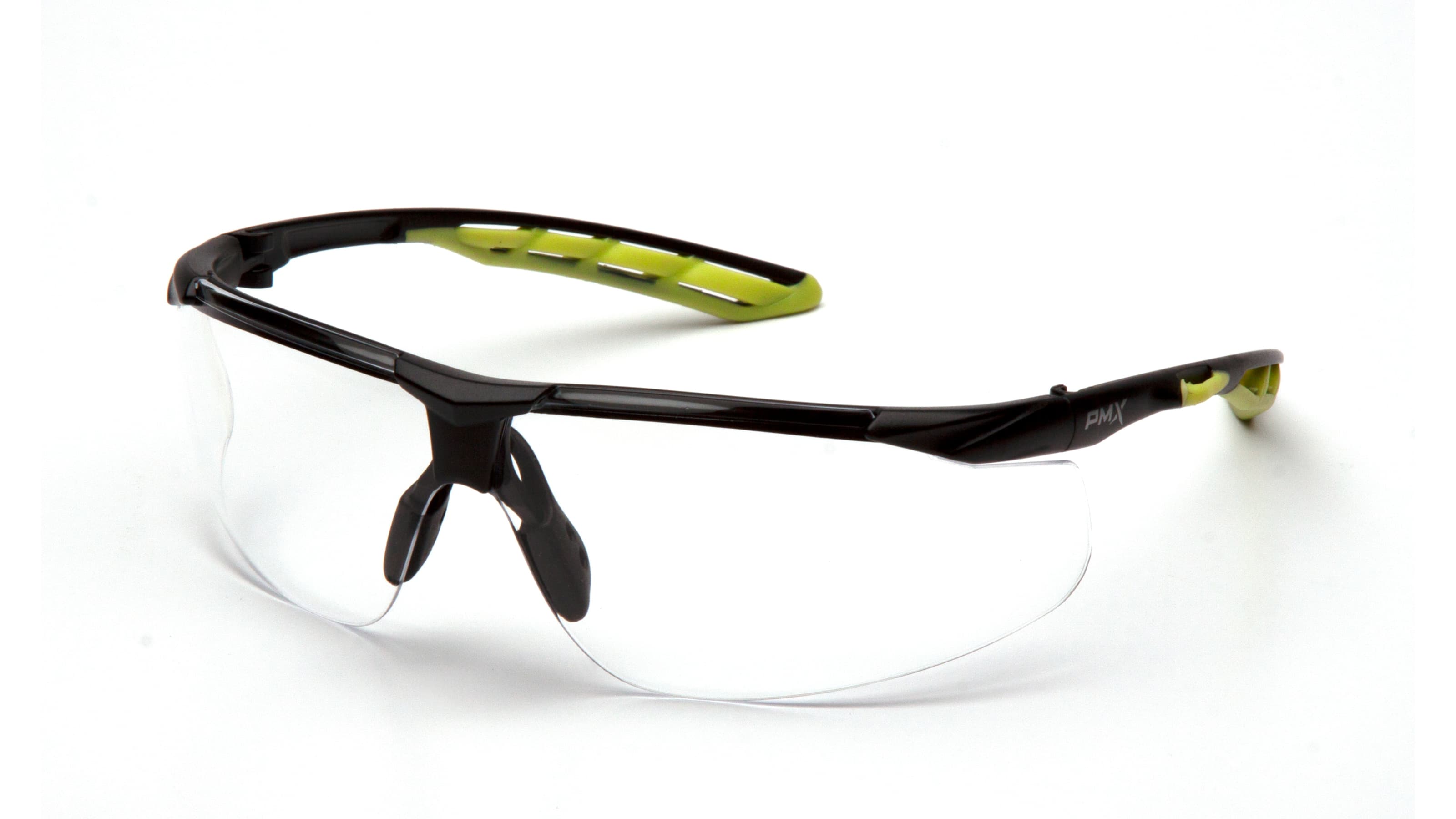 Окуляри захисні Pyramex Flex-Lyte Black-Lime (clear), прозорі в чорно-лаймовій оправі