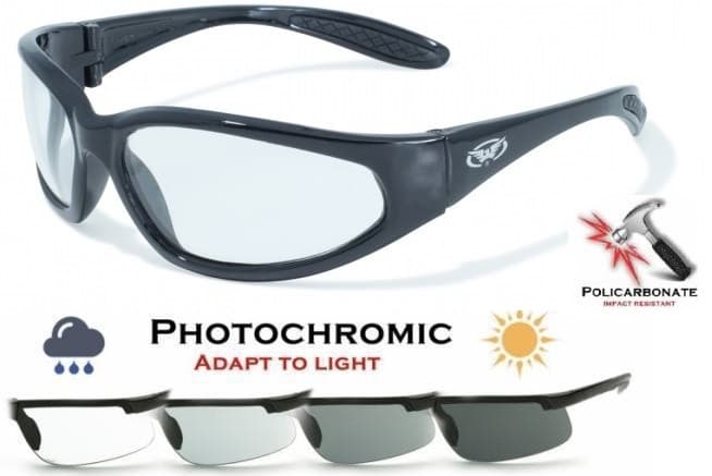 Окуляри фотохромні захисні Global Vision Hercules-1 Photochromic (clear) Anti-Fog, фотохромні прозорі