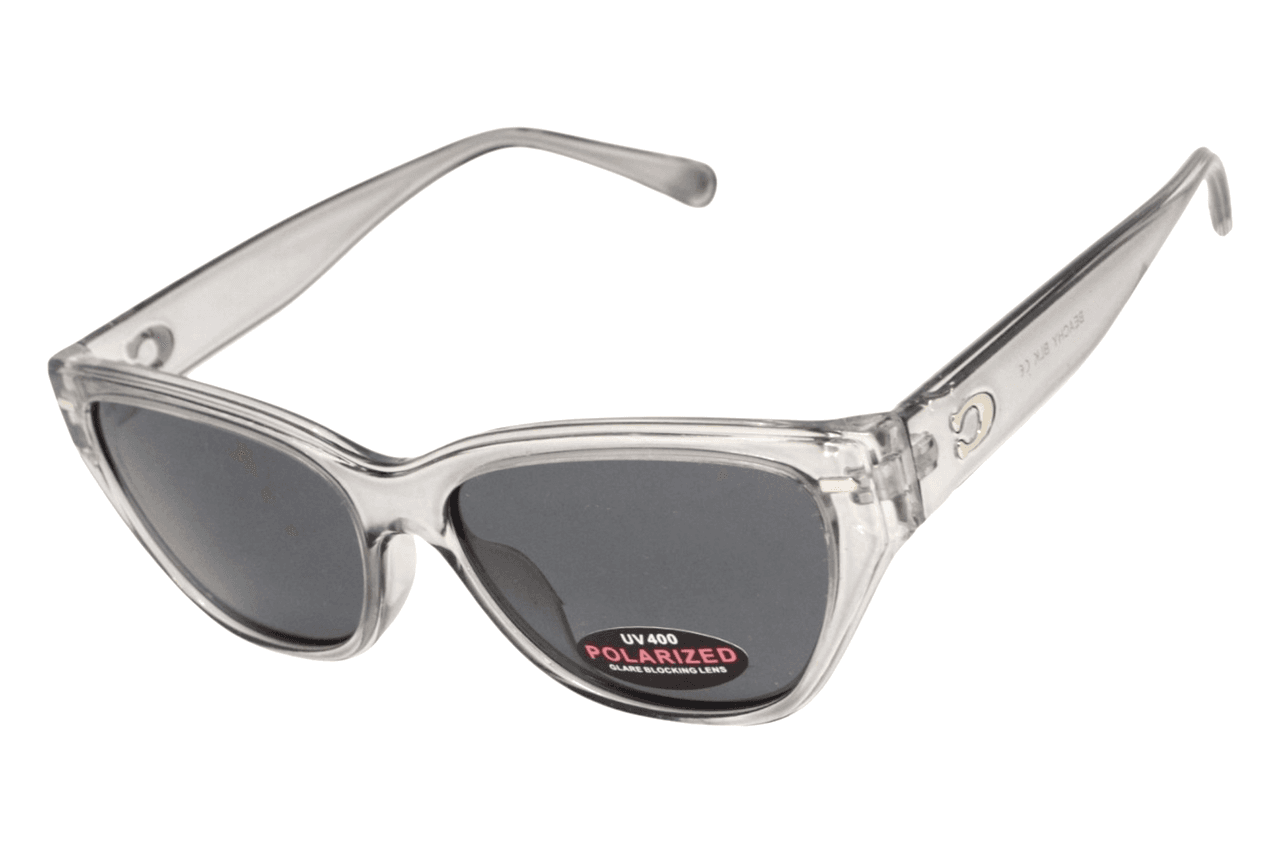 Окуляри Alterimage Eyewear Beachy Crystal Clear Polarized (gray), сірі лінзи в напівпрозорій оправі