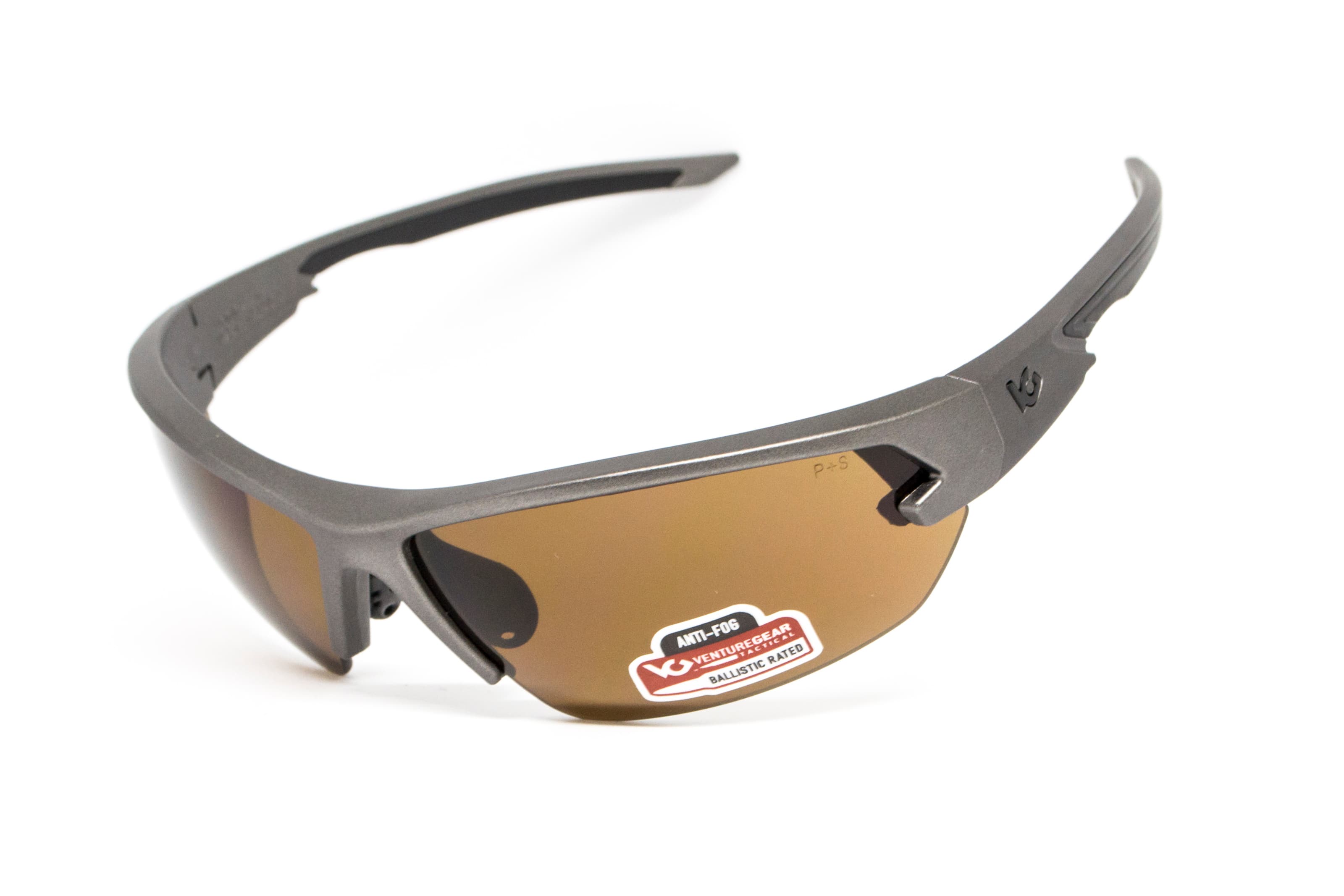Safety glasses Venture Gear Tactical Semtex 2.0 Gun Metal (bronze) Anti-Fog, коричневі в оправі кольору "темний металік"