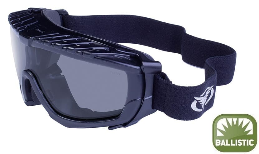 Окуляри захисні з ущільнювачем Global Vision Ballistech-1 (smoke) Anti-Fog