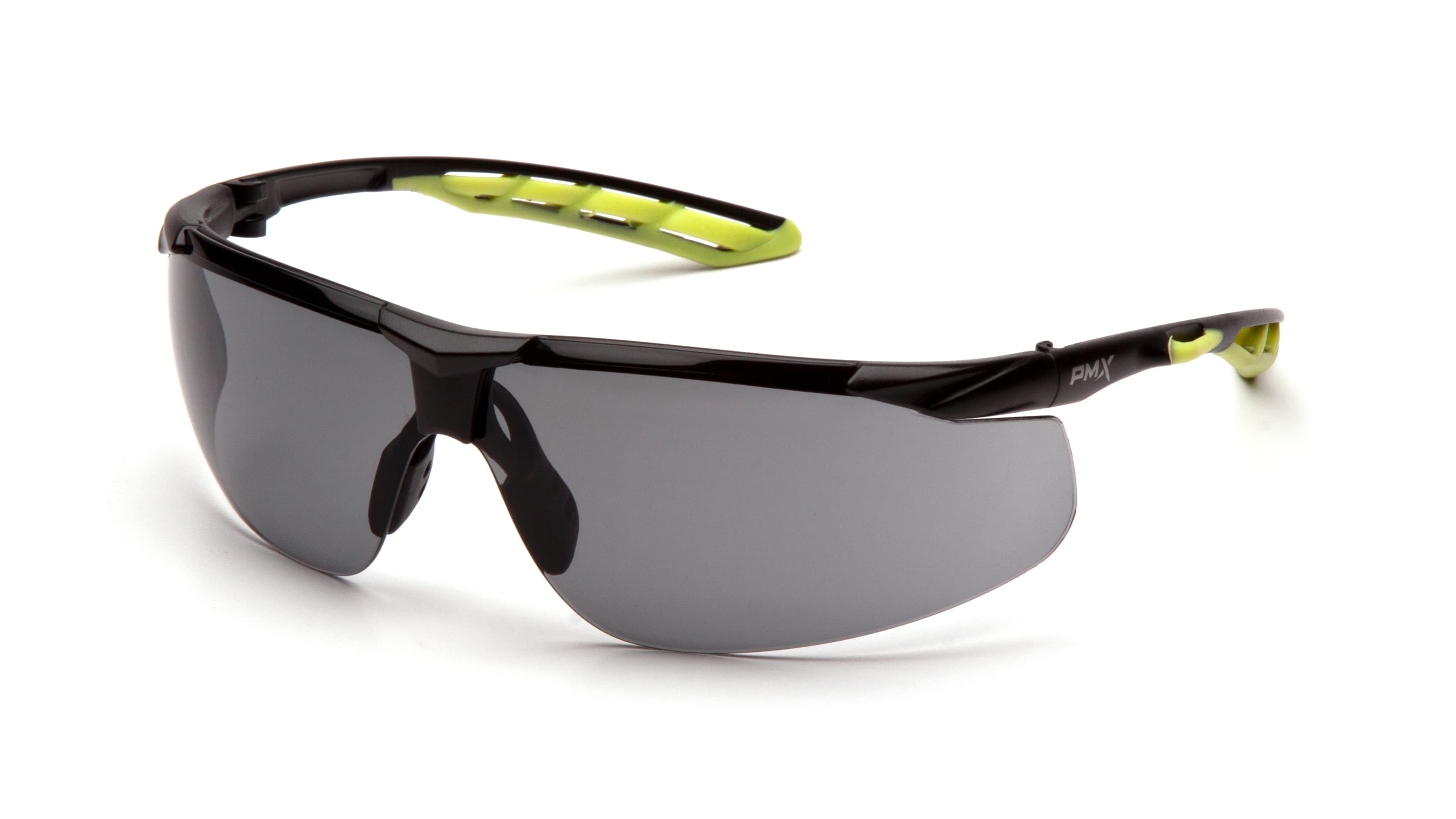 Окуляри захисні Pyramex Flex-Lyte Black-Lime (gray), cірі в чорно-лаймовій оправі