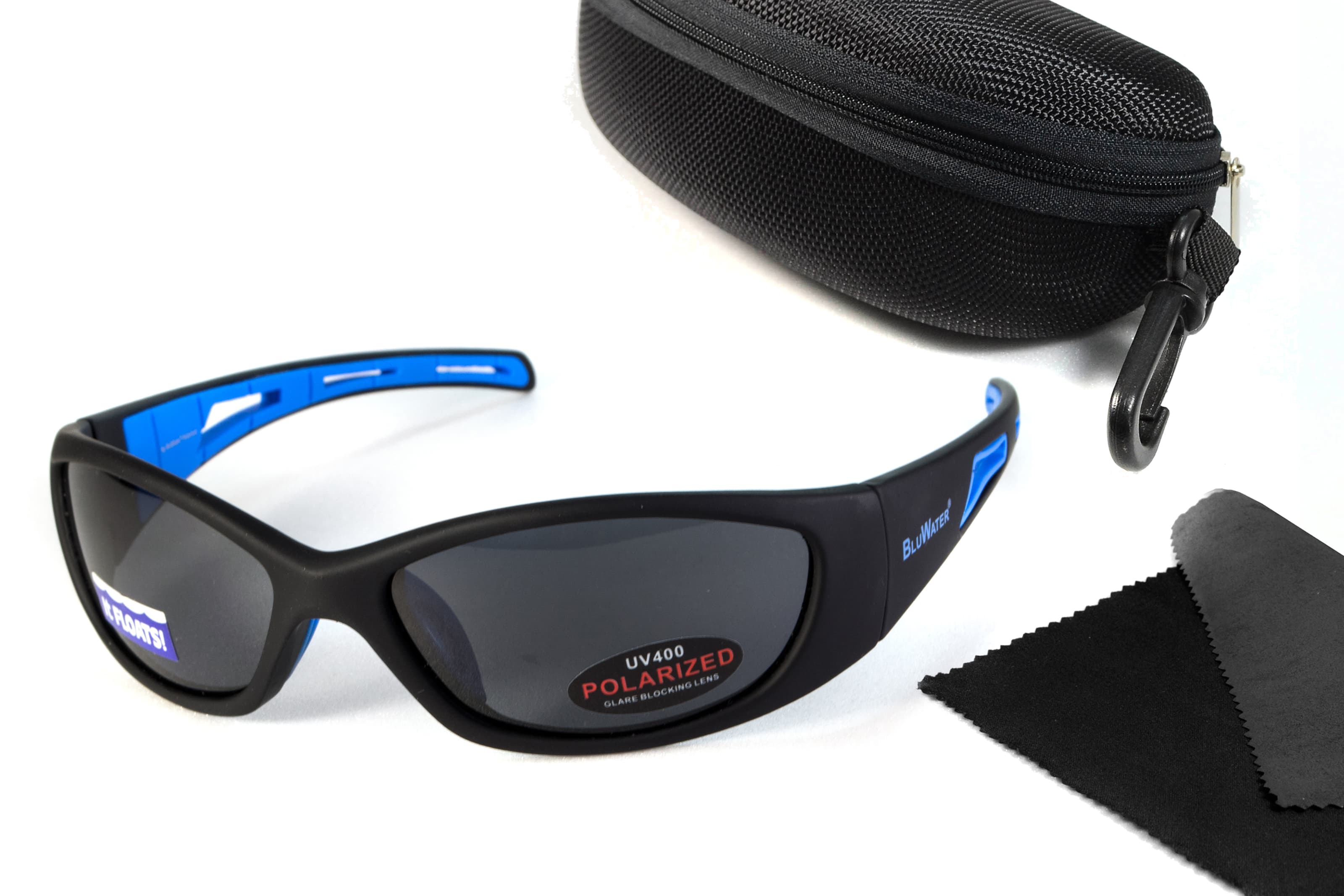 Окуляри поляризаційні BluWater Buoyant-1 Polarized (gray) чорні