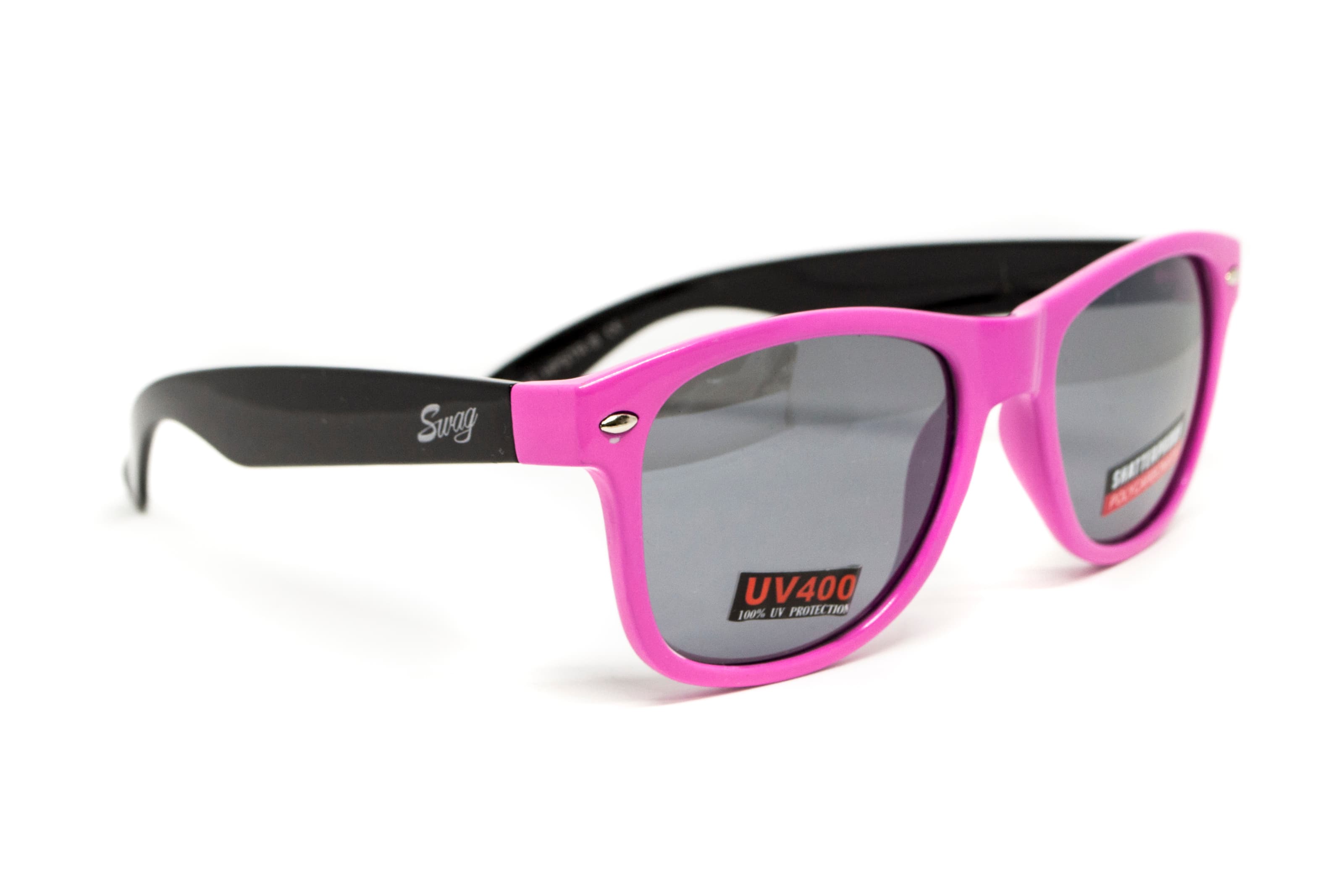 Окуляри захисні відкриті Swag Hipster-B Pink (Flash mirror), дзеркальні cірі