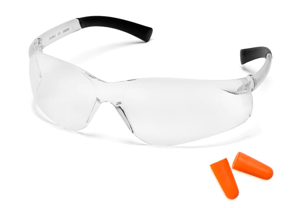 Safety glasses Pyramex Ztek (clear) Combo, прозорі (беруші в комплекті)