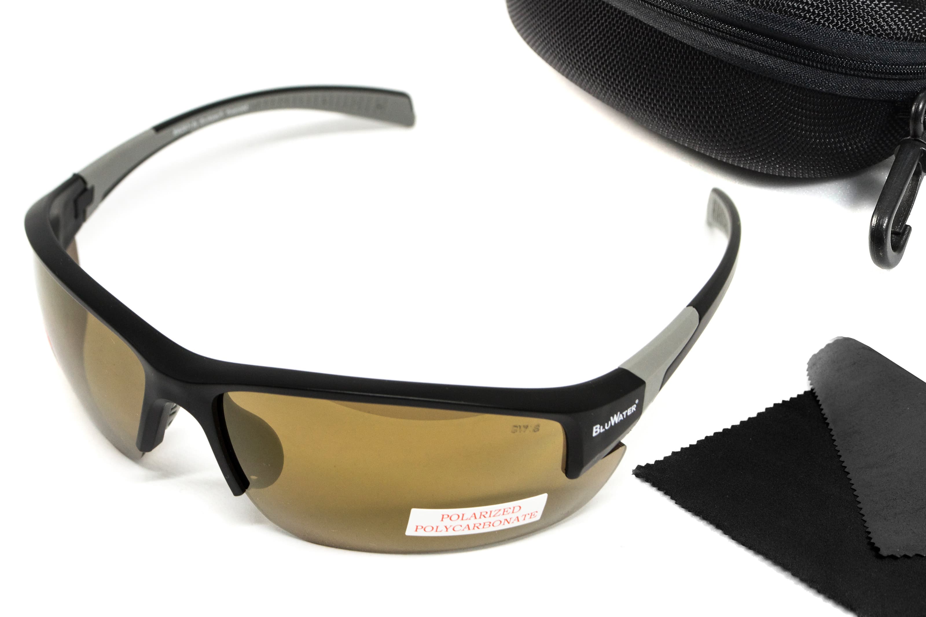 Окуляри поляризаційні захисні BluWater Samson-3 Z87.1 Polarized (brown), коричневі