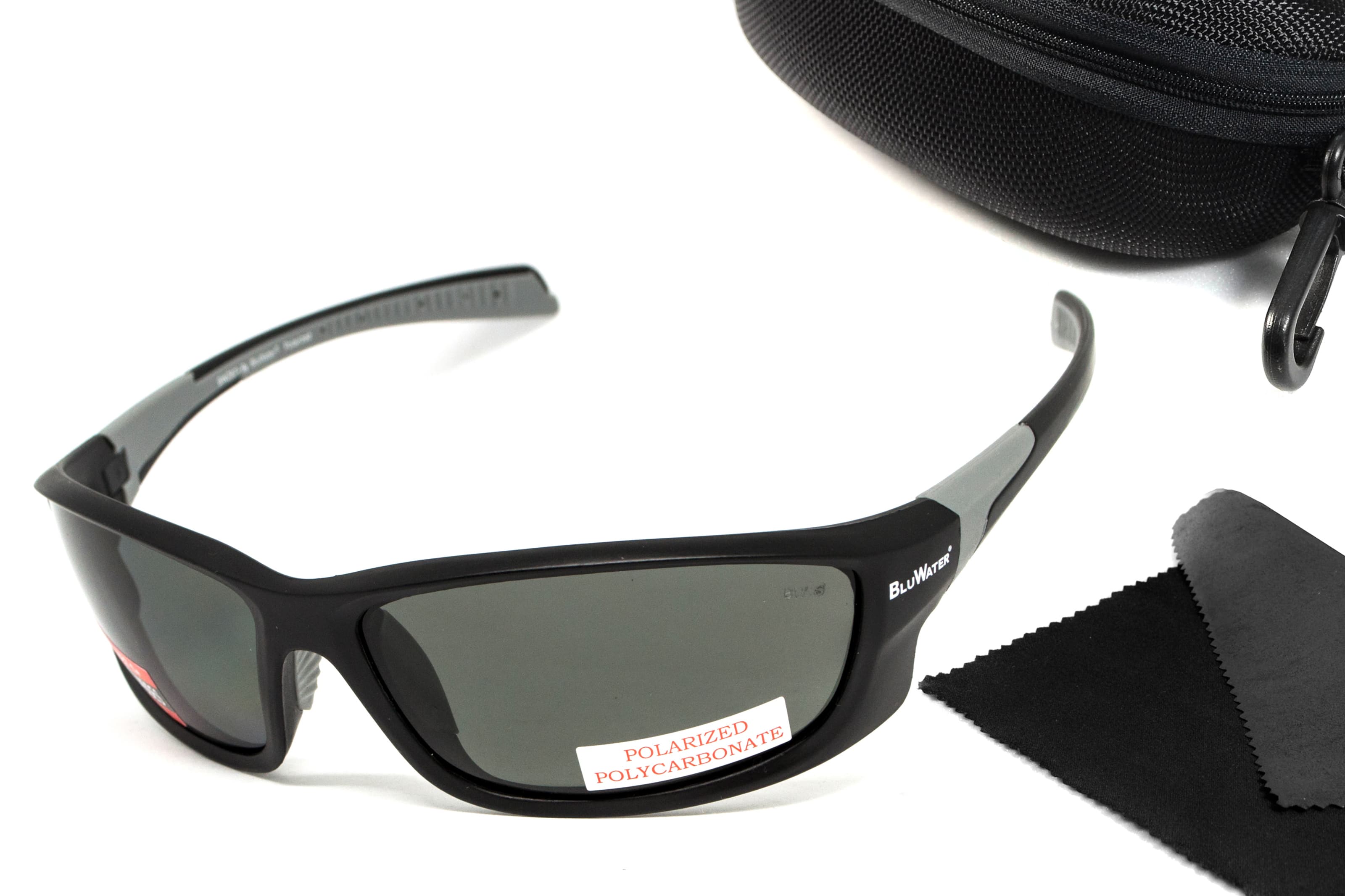 Окуляри поляризаційні захисні BluWater Samson-1 Z87.1 Polarized (gray), сірі